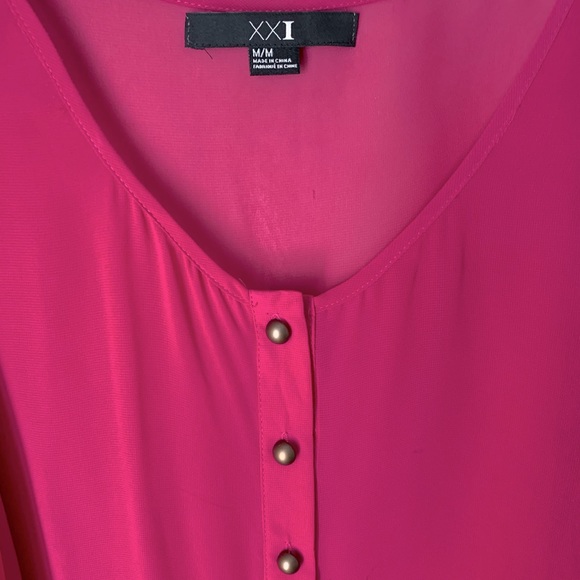 Forever 21 size M fuchsia blouse - Picture 3 of 15